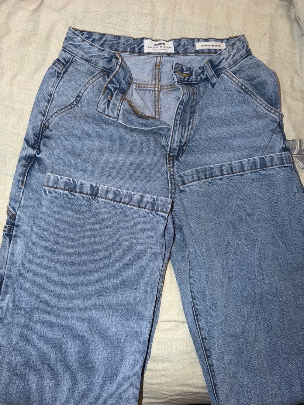 Cotton On Light Blue High-Waist Jeans